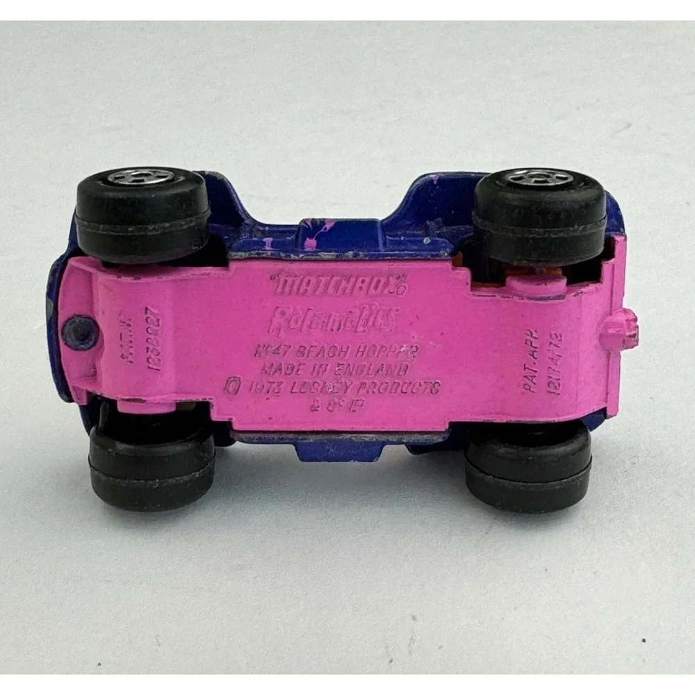 Vtg 1973 Matchbox Rolamatics No 47 Beach Hopper Purple Pink Splatter‎ Lesney